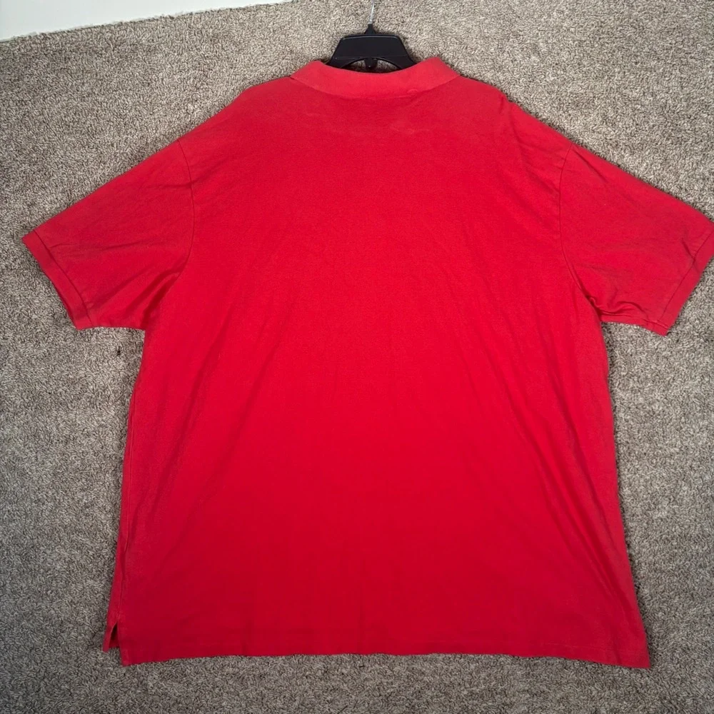 Polo Ralph Lauren Mens 4XB Red Short Sleeve Cotton Pique‎ Pony Logo Polo Shirt